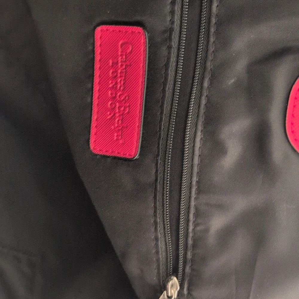 Crabtree & Evelyn Red Laser-Cut Starburst Tote - Picture 5 of 9